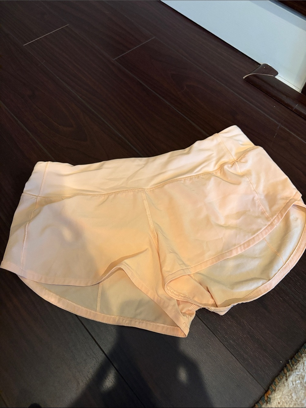 Lululemon Light Peach Women's Athletic Shorts - Picture 2 of 2